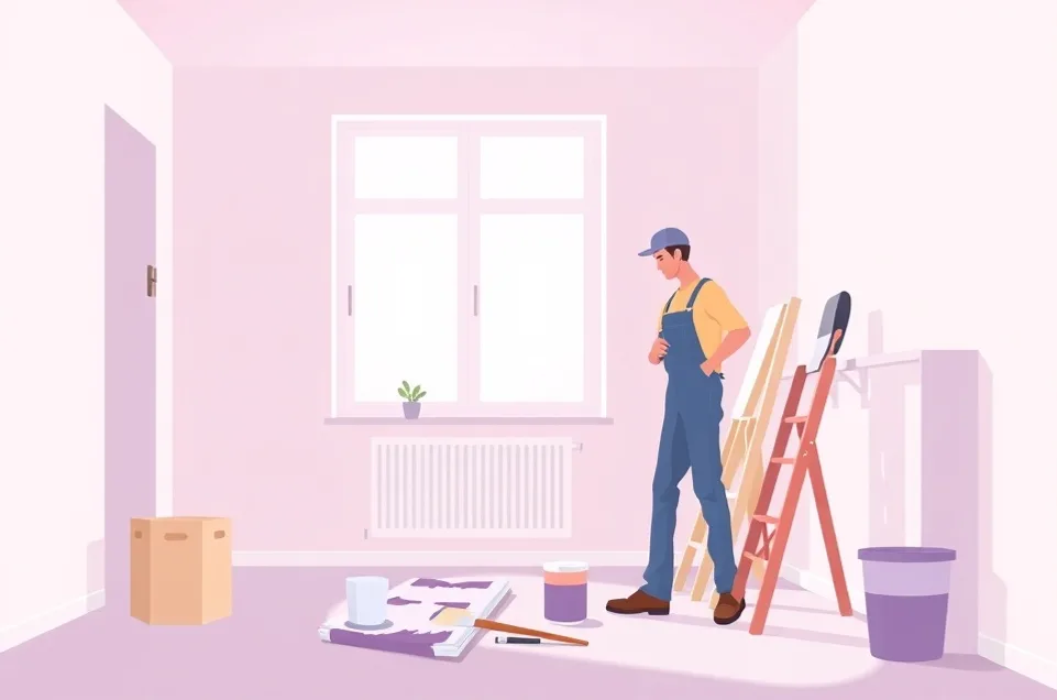 Intérieur rénové après travaux de peinture à La Chapelle-Saint-Mesmin