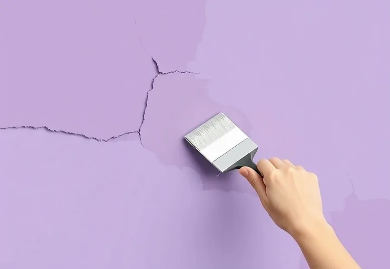 Ponçage et rebouchage des fissures avant mise en peinture